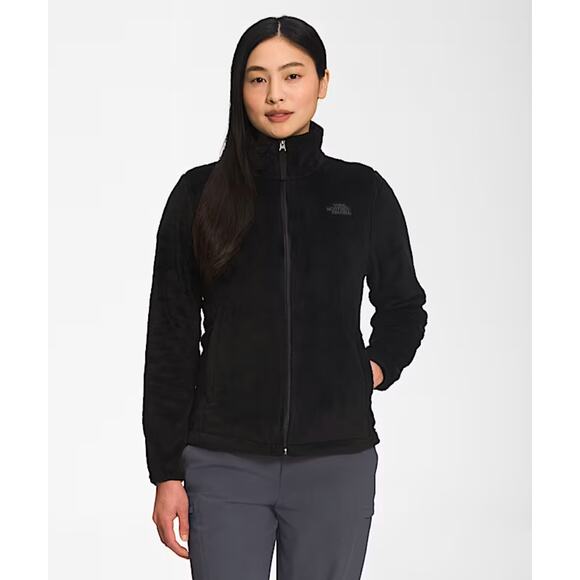 The North Face Jacket Womens Medium Black Osito Soft Fleece Full Zip Cozy Warm - Picture 1 of 15